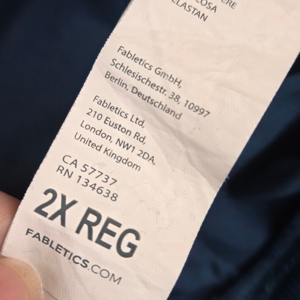 Fabletics All Shift Scrub Jogger Pants Mens 2X Caribbean Blue Medical dental Vet - Picture 7 of 9